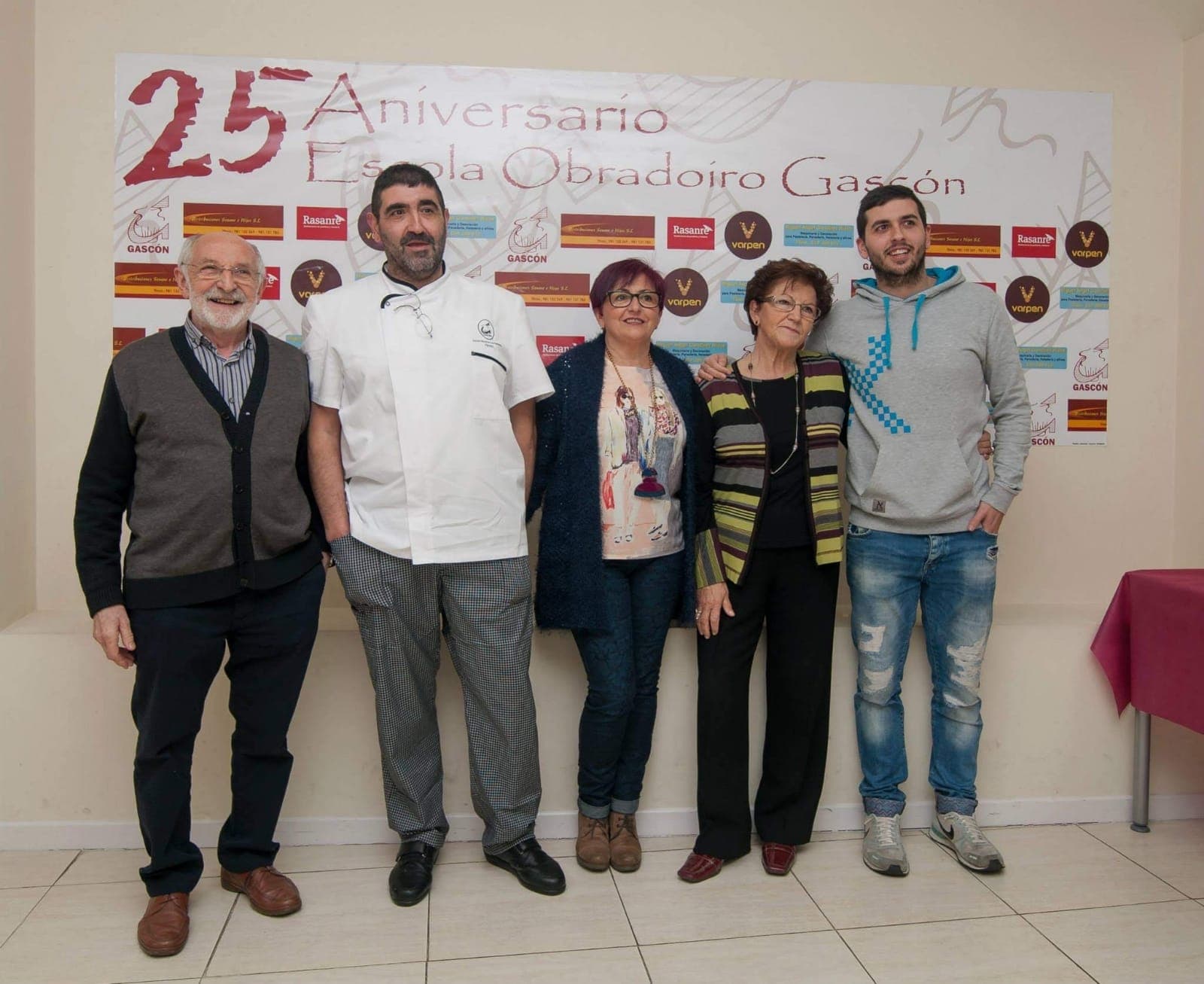 La familia Gascón en el 25 aniversario de la Escola Obradoiro 