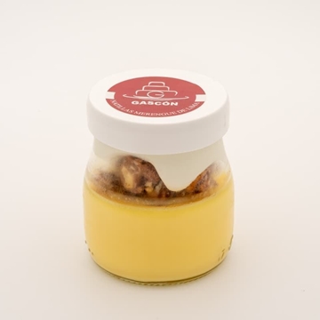 Natillas de chocolate blanco y merengue de Lima - Imagen 1